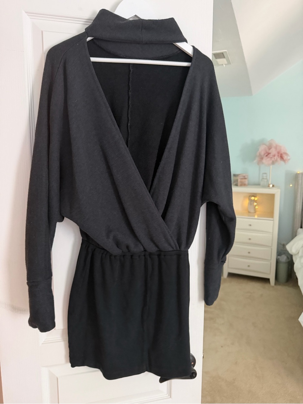 Black Women's Wrap Romper - free people